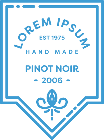 Blue Vintage Wine Label Design on Transparent Background - Download Free Stock Videos Pikwizard.com