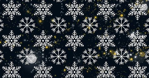 Festive Falling Snowflakes on Dark Background