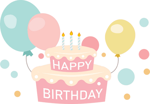 transparent birthday cake and balloons vector illustration - Download Free Stock Videos Pikwizard.com