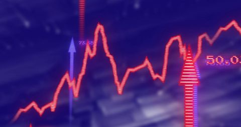 Dynamic Financial Graphs Displaying Market Trends - Download Free Stock Images Pikwizard.com