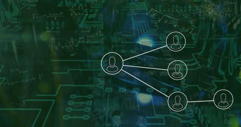 Technological Connectivity with Mathematics Overlay - Download Free Stock Images Pikwizard.com