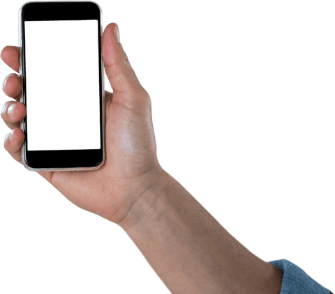 transparent hand holding smartphone isolated for mockup - Download Free Stock Videos Pikwizard.com