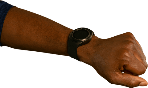 Close-Up of Hand with Transparent Smartwatch Interface - Download Free Stock Videos Pikwizard.com