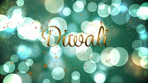 Diwali Celebration Banner with Festive Lights and Text
