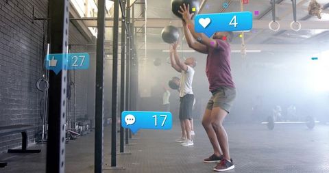 Group Social Media-Inspired Fitness Training in Industrial Gym