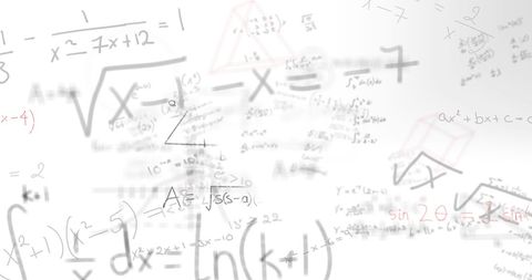 Mathematical Formulas on White Background Illustrating Quantitative Concepts - Download Free Stock Images Pikwizard.com