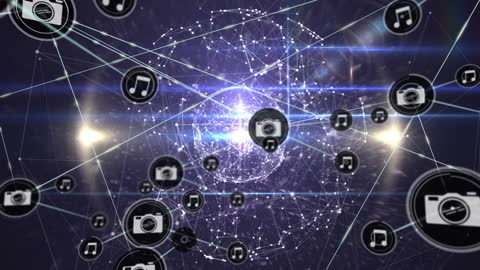 Global Network Connections with Multimedia Icons