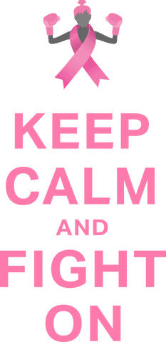 keep calm and fight on with pink ribbon boxer design - Download Free Stock Videos Pikwizard.com