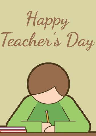 Happy Teacher's Day Celebration with Heartfelt Greetings - Download Free Stock Templates Pikwizard.com