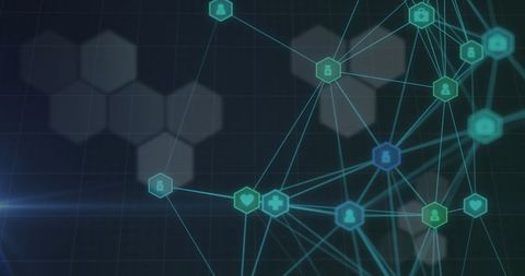 Futuristic Medical Network with Connected Icons - Download Free Stock Images Pikwizard.com
