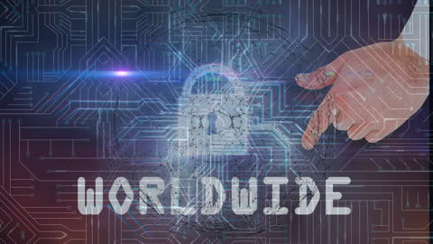 Global Cybersecurity Concept Holding Futuristic Technology