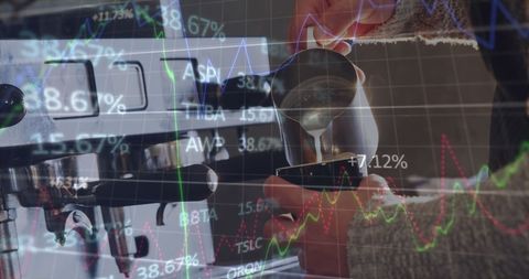 Juxtaposition of Coffee Craftsmanship and Financial Trading