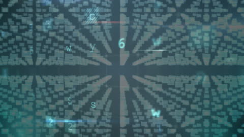 Digital Security Concept with Data Visualization and Padlock Graphics