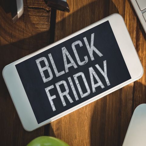 black friday sale announcement on smartphone screen - Download Free Stock Templates Pikwizard.com