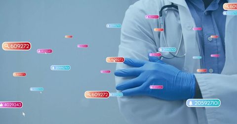 Healthcare Professional Analyzing Digital Health Data