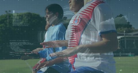 Athletes engaging in precision soccer training drills