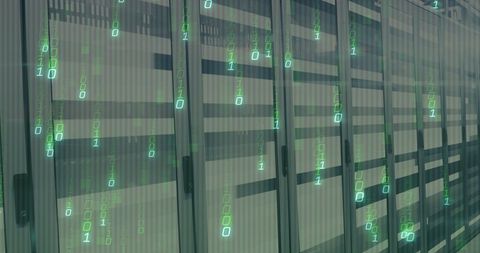 Digital data processing in server room