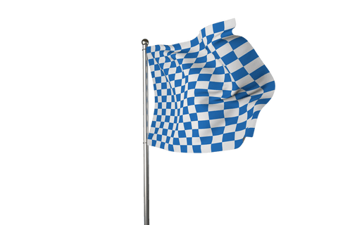 blue and white checkered flag waving on transparent background - Download Free Stock Videos Pikwizard.com