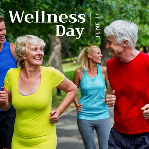 active senior couple jogging in park on wellness day - Download Free Stock Templates Pikwizard.com