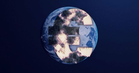 Euro Sign Over Earth Depicting Global Finance Concepts - Download Free Stock Images Pikwizard.com