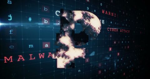 Digital Ruble Security and Cyber Threat Abstract Design - Download Free Stock Images Pikwizard.com
