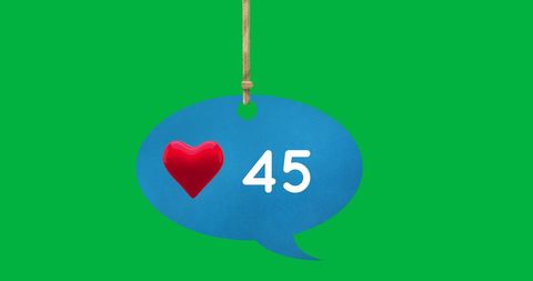 Floating Social Media Notification Concept with Likes - Download Free Stock Images Pikwizard.com