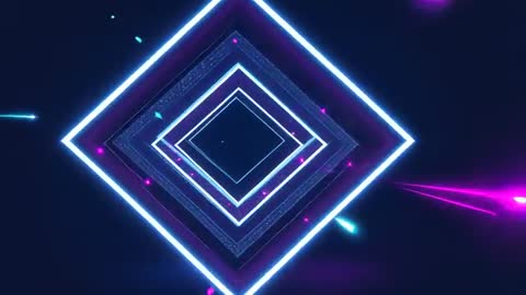 Neon Diamonds Pulsating in Futuristic Digital Dimension