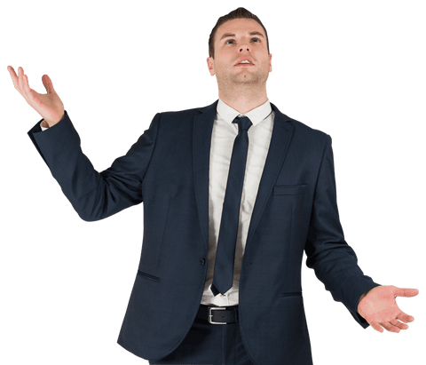 Caucasian Businessman Engaging with Virtual Interface on Transparent Background - Download Free Stock Videos Pikwizard.com