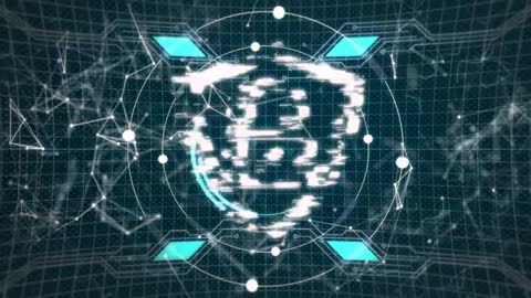 Glitching Padlock Motif in Digital Cybersecurity Concept Art