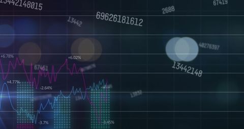 Complex Financial Data Visualization with Graphs - Download Free Stock Images Pikwizard.com