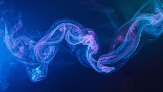 Vibrant Surreal Swirling Smoke with Neon Gradients