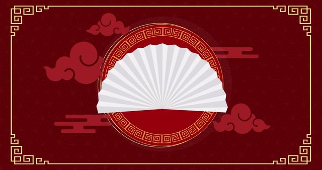 Chinese Festive New Year Decoration on Red Background - Download Free Stock Images Pikwizard.com