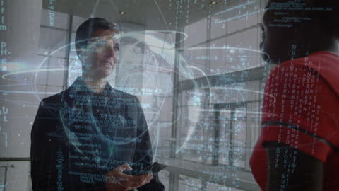 Global Networking and Data Exchange Concept with Businesspeople