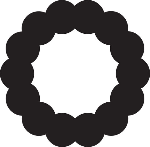black and white circular vector design on transparent background - Download Free Stock Videos Pikwizard.com