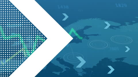 Global Financial Analysis Concept with Arrows on World Map