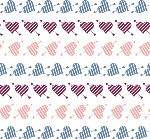 Transparent Pattern of Colorful Hearts with Arrows - Download Free Stock Videos Pikwizard.com