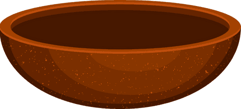 Rustic Speckled Brown Bowl on Transparent Background - Download Free Stock Videos Pikwizard.com