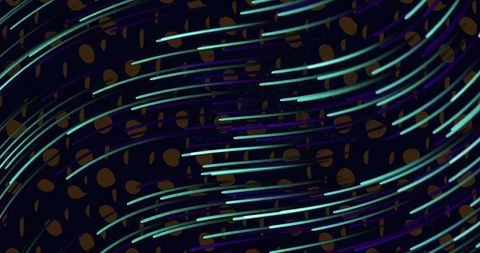 Abstract Glowing Lines Over Dotted Black Background - Download Free Stock Images Pikwizard.com