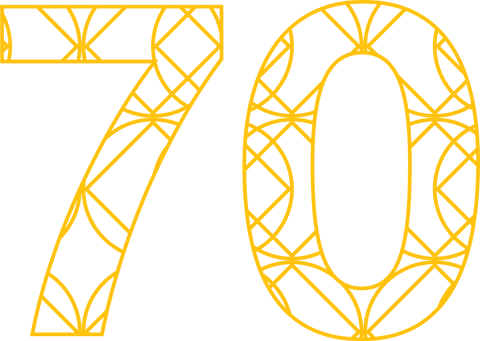 transparent yellow number 70 with stunning patterns - Download Free Stock Videos Pikwizard.com