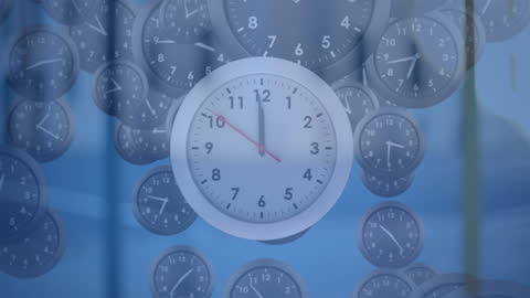 Clock Animation with Global Connection Theme