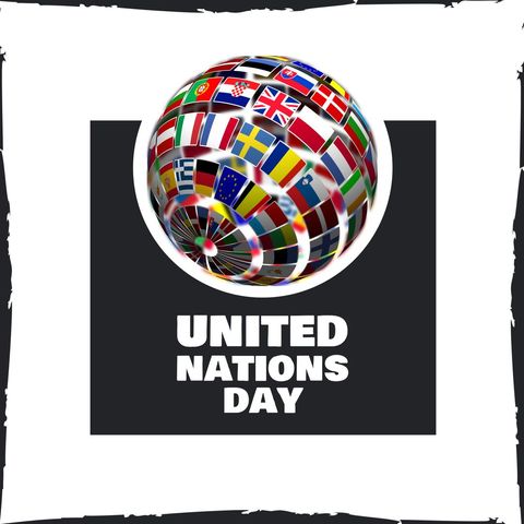united nations day celebration with global flags sphere - Download Free Stock Templates Pikwizard.com