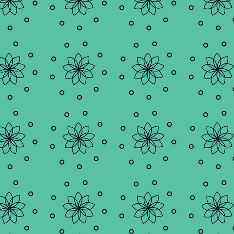 Floral Blue Green Pattern on Transparent Background for Stylish Designs - Download Free Stock Videos Pikwizard.com