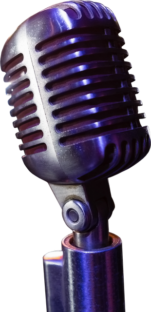 Metallic Silver Microphone PNG on Transparent Background for Communication Projects - Download Free Stock Videos Pikwizard.com