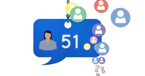 Social Media Engagement Notification with Profile Icons - Download Free Stock Images Pikwizard.com