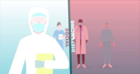 Healthcare Workers Social Distancing During COVID-19 Pandemic