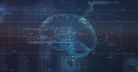 Digital Brain Network and Data Visualization - Download Free Stock Images Pikwizard.com