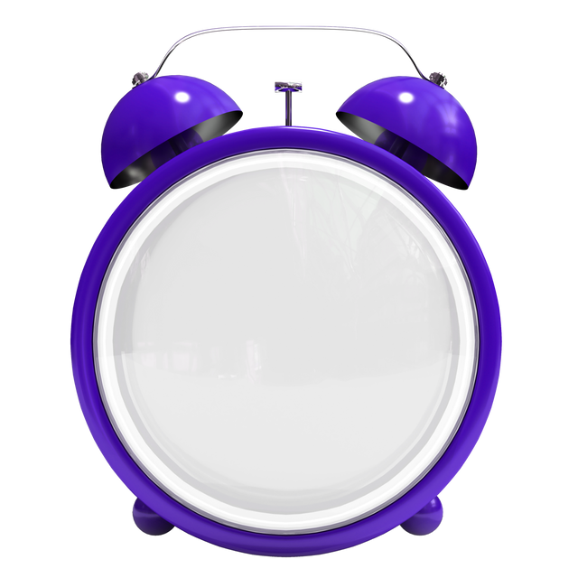 Transparent Empty Purple Twin Bell Alarm Clock Background - Download Free Stock Videos Pikwizard.com