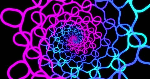 Abstract Neon Loop Pattern with Bright Purple and Blue - Download Free Stock Images Pikwizard.com