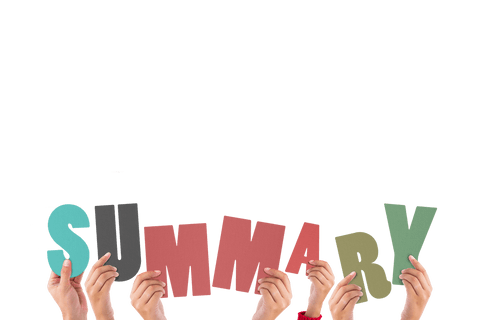 Colorful Hands Holding Letters Forming Transparent SUMMARY - Download Free Stock Videos Pikwizard.com