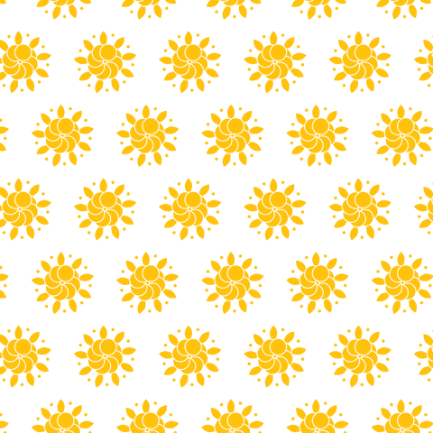 Yellow Rosettes Pattern on Transparent Background Vector Graphic - Download Free Stock Videos Pikwizard.com